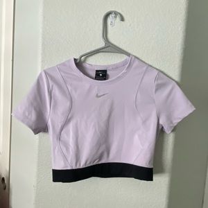 Nike Purple Cropped Work-out Top
